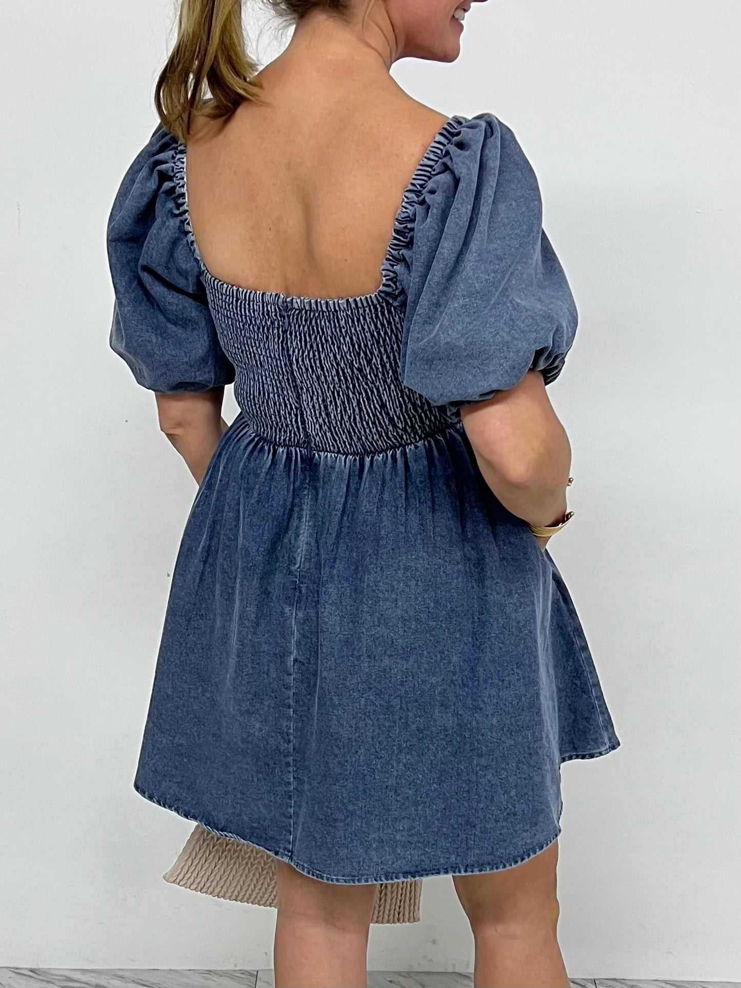 Sleeve Denim Dress-FINAL